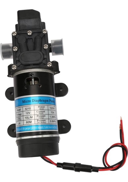 120W Elektrikli Su Pompası 10L/M Yüksek Basınçlı Yıkayıcı Için Kendinden Emişli Diyafram Pompası 12V/10A (Yurt Dışından) indirimleri