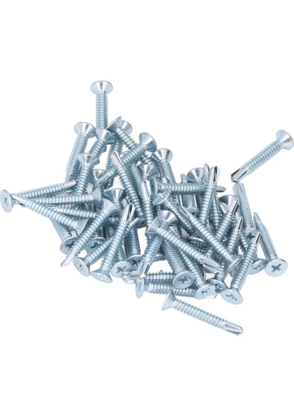 50 Adet Kendinden Delmeli Vida Çapraz Karbon Çelik 4.8X32MM Bağlantı Elemanı Seti Kiti Düz Başlı Onarım Için (Yurt Dışından) fiyatları