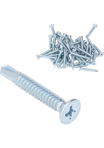 50 Adet Kendinden Delmeli Vida Çapraz Karbon Çelik 4.8X32MM Bağlantı Elemanı Seti Kiti Düz Başlı Onarım Için (Yurt Dışından) fırsatları