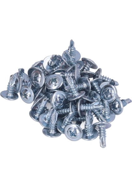 50 Adet Yuvarlak Başlı Matkap Vida Seti Karbon Çelik Galvanizli Kendiliğinden Delinmiş Vidalar 4.2X13MM Rondela (Yurt Dışından) fiyatları