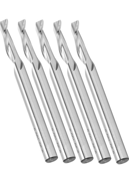 5 Adet Spiral Uçlu Freze Tek Flüt Gravür Ucu Yüksek Hızlı Çelik Freze Kesici 8X30X100X8 (Yurt Dışından) indirimleri