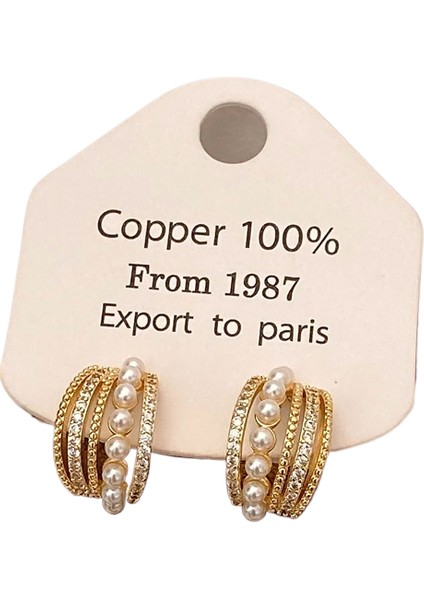 Basit, Çok Yönlü Niş Tasarım Küpeler Modadan Banliyö Küpelerine (Yurt Dışından)