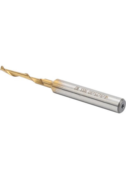 4X8X25X80MM Tek Flüt Freze Kesici Yüksek Hızlı Çelik M2 Gravür Delme Kesme Için (Yurt Dışından)