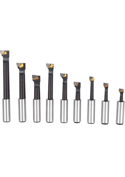 9 Adet Delme Çubuğu Seti 1/2" F1 Tipi Yüksek Hızlı Çelik Cnc Torna Tezgahı Takım Tutucu Tabanlı (Yurt Dışından)