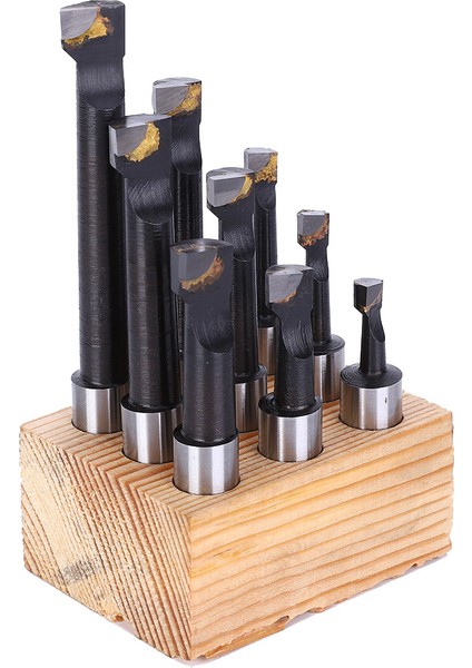 9 Adet Delme Çubuğu Seti 1/2" F1 Tipi Yüksek Hızlı Çelik Cnc Torna Tezgahı Takım Tutucu Tabanlı (Yurt Dışından)