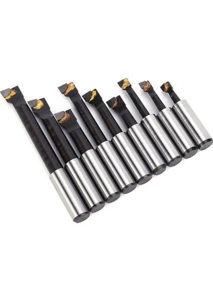 9 Adet Delme Çubuğu Seti 1/2" F1 Tipi Yüksek Hızlı Çelik Cnc Torna Tezgahı Takım Tutucu Tabanlı (Yurt Dışından)