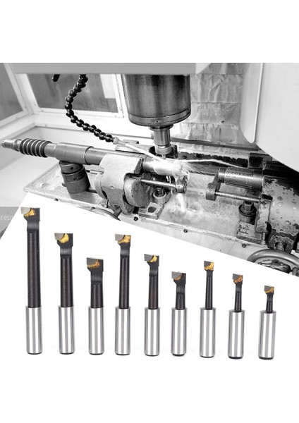 9 Adet Delme Çubuğu Seti 1/2" F1 Tipi Yüksek Hızlı Çelik Cnc Torna Tezgahı Takım Tutucu Tabanlı (Yurt Dışından)