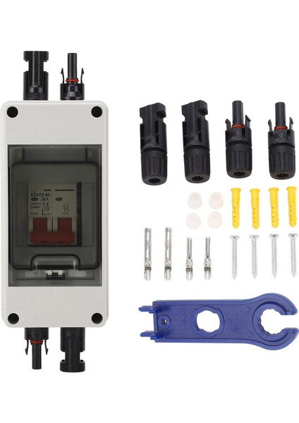 IP65 Su Geçirmez Dağıtım Kutusu ile Güneş Enerjisi Kesme Anahtarı Mini Devre Kesici Pv Kesici DC500V 32A (Yurt Dışından)