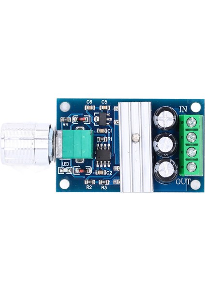 2 Adet Motor Hız Kontrol Cihazı Pwm Regülatör Anahtarı Kontrol Modülü Dc 6V 12V 24V 28V 3A (Yurt Dışından)