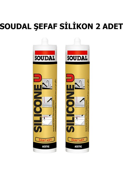 Şeffaf Silikon 280 gr 2 ADET