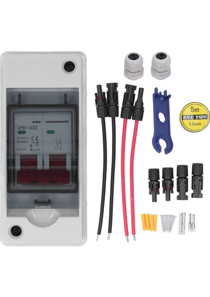 IP65 Su Geçirmez Dağıtım Kutusu Mini Devre Kesici Kombinasyon Kutusu DC500V 63A ile Güneş Pv Kesme Anahtarı (Yurt Dışından)