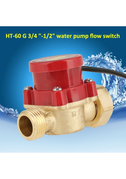 1 Adet Ht-60 AC220V 0.5A G3/4"-1/2" Dişli Su Pompası Akış Sensörü Anahtarı (Yurt Dışından) modelleri