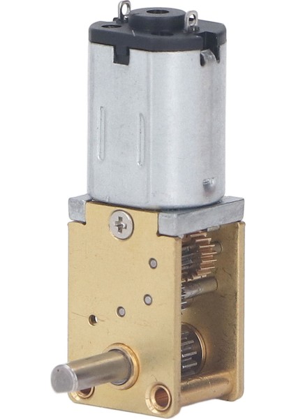 Sabit Tabanlı 12V Dc Dişli Motor Tek Şaft Fırçalı Yüksek Torsiyonlu Sonsuz Dişli Hız Azaltma Motoru 7,5 mm 27 Rpm (1:603 Azaltma Oranı) (Yurt Dışından)