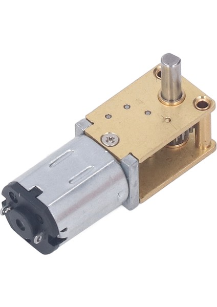 Sabit Tabanlı 12V Dc Dişli Motor Tek Şaft Fırçalı Yüksek Torsiyonlu Sonsuz Dişli Hız Azaltma Motoru 7,5 mm 27 Rpm (1:603 Azaltma Oranı) (Yurt Dışından)