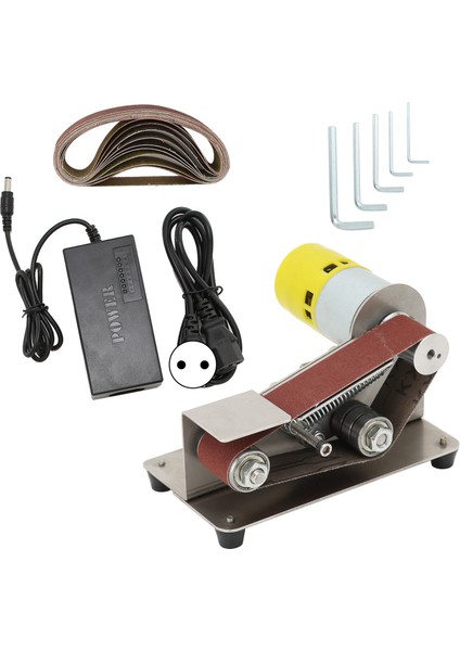 Mini Bant Zımpara Elektrikli Kendin Yap Cilalama Zımpara Makinesi Bileyici Öğütücü (Yurt Dışından)