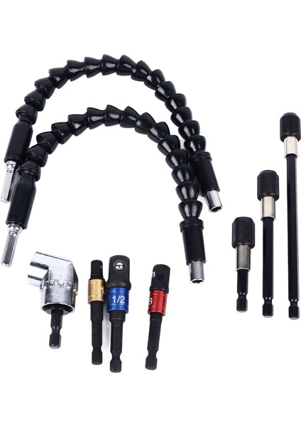 Matkap Ucu Uzatma Seti Çok Işlevli Hızlı Bağlantı Evrensel Esnek Şaft Uç Tutucu Seti Araba Ev Onarımı Için (Yurt Dışından) indirimleri