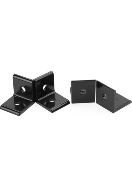 4 Adet Bağlantı Köşe Açı Braketi Bağlantı Eklemi Alüminyum Profil (Siyah 2020A) (Yurt Dışından) fiyatları