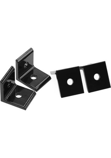 4 Adet Bağlantı Köşe Açı Braketi Bağlantı Eklemi Alüminyum Profil (Siyah 2020A) (Yurt Dışından) modelleri