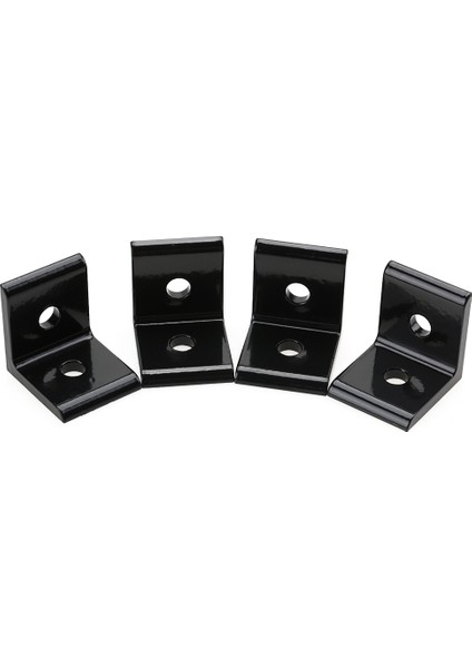 4 Adet Bağlantı Köşe Açı Braketi Bağlantı Eklemi Alüminyum Profil (Siyah 2020A) (Yurt Dışından) indirimleri