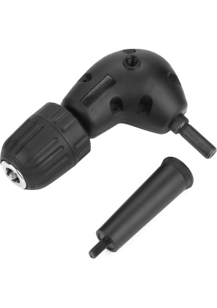 3/8" Dik Açı Adaptörü 90 Derece Elektrikli Matkap Aparatı 9,5 mm Yuvarlak Şaft Anahtarsız Mandren (Yurt Dışından)