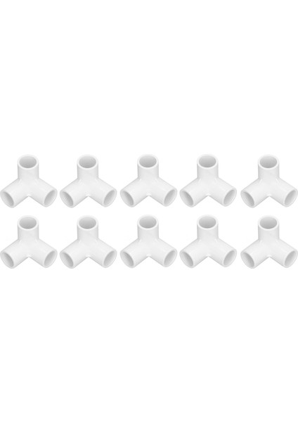 10 Adet 3 Yollu Boru Bağlantı Parçaları Pvc Plastik Dik Açı T Köşe Bağlantısı 20MM Iç Çap Beyaz (Yurt Dışından) modelleri