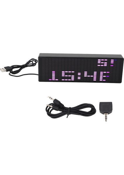 Müzik Spektrum Ekranı 384 Rgb LED 20 Dinamik Efekt 7 Renk Efekti Müzik Spektrum Analizörü Göstergesi 5V (Yurt Dışından)