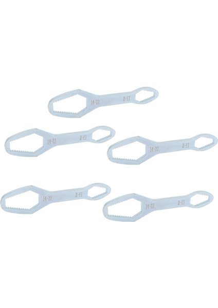 5 Adet Çift Uçlu Anahtar 8mm Ila 22MM 160MM Uzunluk Alaşımlı Çelik Evrensel Kendiliğinden Sıkmalı Anahtar Aleti C Gümüş Çinko Kaplama (Yurt Dışından) fiyatları
