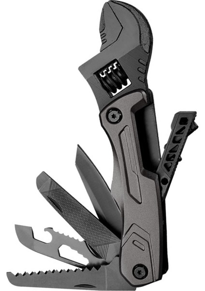 Çok Amaçlı Alet Anahtarı Ayarlanabilir Çok Amaçlı Paslanmaz Çelik Kombinasyon Alet Taşınabilir Açık Hava Bakımı Için Siyah (Yurt Dışından) fiyatları