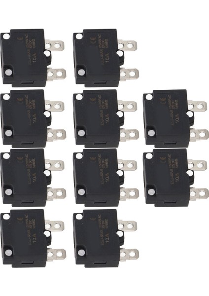 10 Adet Otomatik Sıfırlama Aşırı Yük Koruyucu Sigorta Devre Kesici Çocuklar Için Araba Aksesuarları AC125 250V (Yurt Dışından) fiyatları