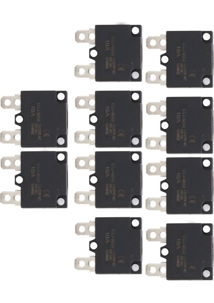10 Adet Otomatik Sıfırlama Aşırı Yük Koruyucu Sigorta Devre Kesici Çocuklar Için Araba Aksesuarları AC125 250V (Yurt Dışından) fırsatları