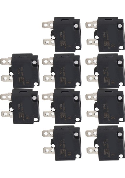 10 Adet Otomatik Sıfırlama Aşırı Yük Koruyucu Sigorta Devre Kesici Çocuklar Için Araba Aksesuarları AC125 250V (Yurt Dışından) indirimleri