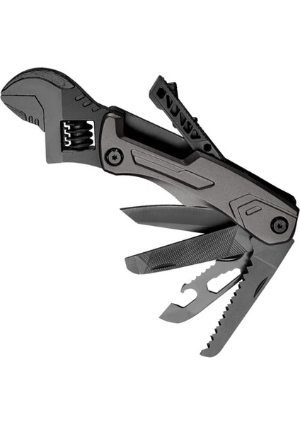 Çok Amaçlı Alet Anahtarı Ayarlanabilir Çok Amaçlı Paslanmaz Çelik Kombinasyon Alet Taşınabilir Açık Hava Bakımı Için Siyah (Yurt Dışından) fırsatları