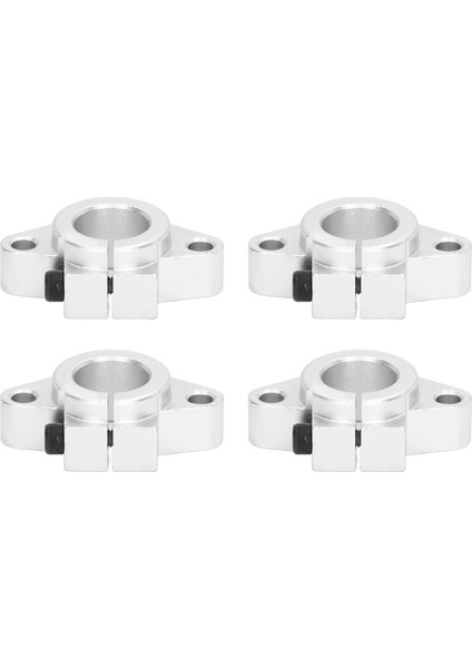 4 Adet Ray Kılavuz Destek Alüminyum Alaşımlı Doğrusal Hareket Ray Şaft Braketi Hassas Ekipmanlar Için SHF25 (Yurt Dışından)