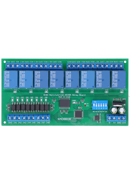 Röle 8 Giriş 8 Çıkış RS485 DIN35 Ray Kutusu Kabuk Plc Genişleme Kartı 24V N4D8B08 (Yurt Dışından)