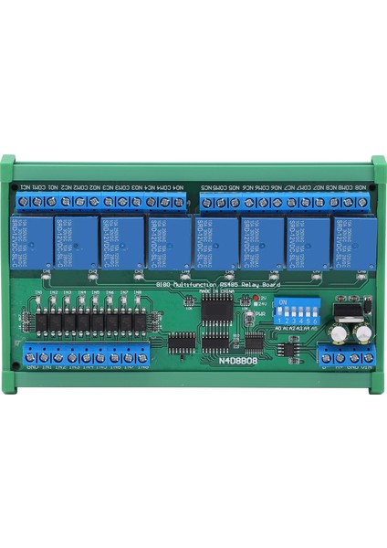 Ray Kutusu Röle 8 Giriş 8 Çıkış Modülü DIN35 Plc Genişleme Kartı Kabuklu RS485 12V (Yurt Dışından)