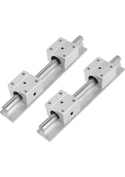 2 Adet SBR12 200MM Lineer Kızak Kılavuz Şaft Rayı 4 Adet SBR12UU Rulman Bloğu Cnc Parçaları (Yurt Dışından)