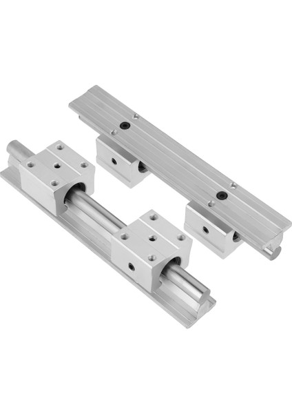 2 Adet SBR12 200MM Lineer Kızak Kılavuz Şaft Rayı 4 Adet SBR12UU Rulman Bloğu Cnc Parçaları (Yurt Dışından)