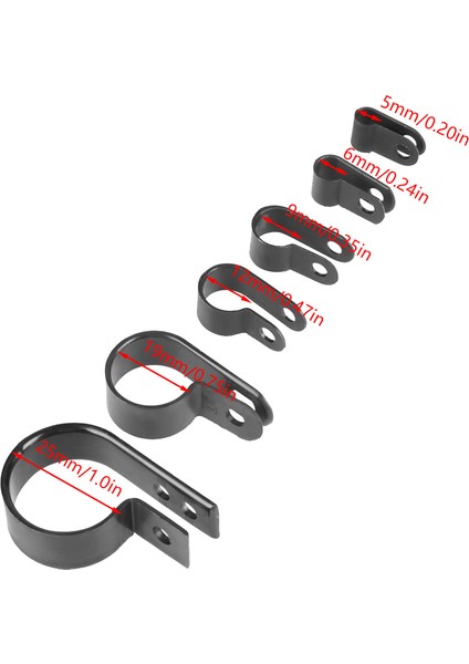 200 Adet Siyah Naylon Plastik P Klips Kelepçe Çeşitleri Seti Tel Kablo Borusu Için (Yurt Dışından) fırsatları