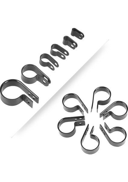 200 Adet Siyah Naylon Plastik P Klips Kelepçe Çeşitleri Seti Tel Kablo Borusu Için (Yurt Dışından) indirimleri