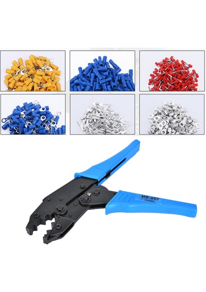 HS-457 Cırcırlı Sıkma Pensesi Bnc/tnc Koaksiyel Kablo Sıkma Aleti 11,8.2,5.4mm Rg6 RG58 (Yurt Dışından)