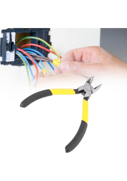 Çapraz Pense Yüksek Karbon Çelik Gövde 2 Renk Kaymaz Saplı Geri Tepme Kuyruklu Düz Kesici 5 Inç (Yurt Dışından) modelleri