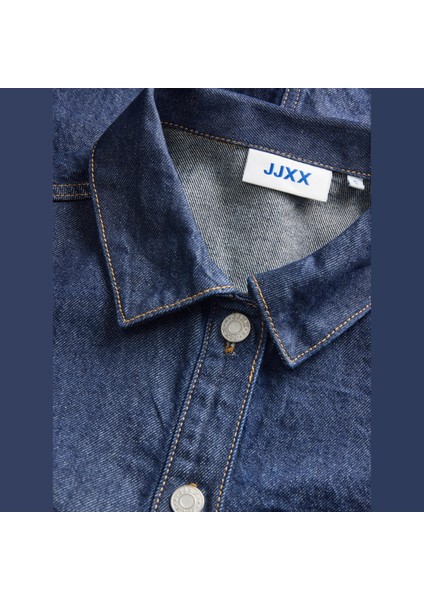 Kadin Gömlek Yaka Denim Elbise - Mara