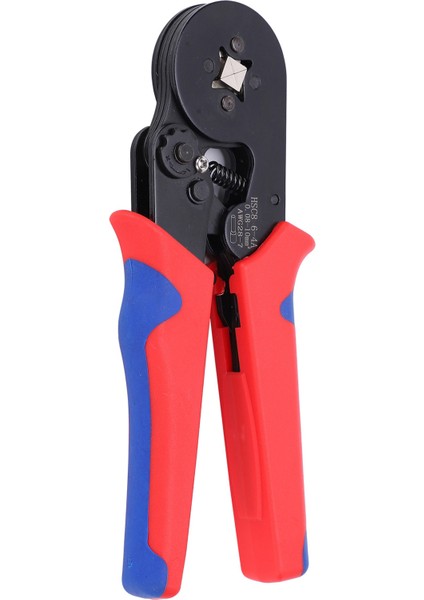 Terminal Sıkma Pensesi 0.0810MM Hsc8 64A Kare Tel Ucu Sıkma Aleti Kablo Sıkma Pensesi (Kırmızı ve Mavi Saplı) (Yurt Dışından)
