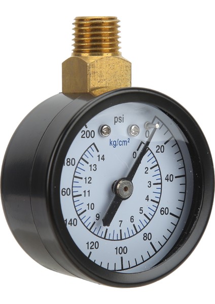 1/4npt 50MM Radyal Basınç Ölçer Petrol Gaz Hidrolik Basınç Ölçer Göstergesi 0‑200PSI 0‑14KG/CM² (Yurt Dışından) fırsatları
