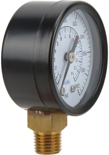 1/4npt 50MM Radyal Basınç Ölçer Petrol Gaz Hidrolik Basınç Ölçer Göstergesi 0‑200PSI 0‑14KG/CM² (Yurt Dışından) indirimleri