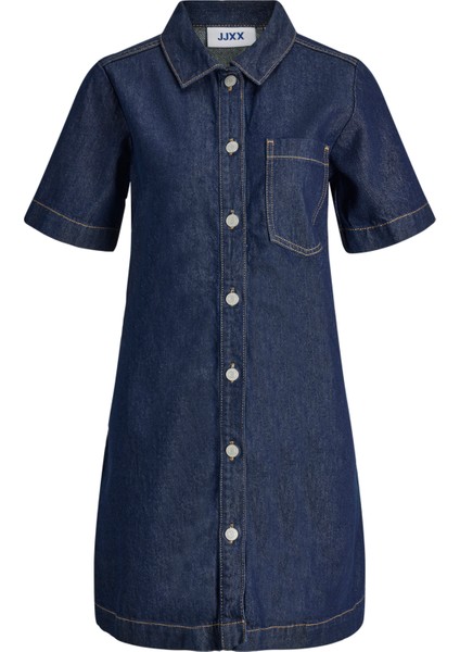Kadin Gömlek Yaka Denim Elbise - Mara modelleri