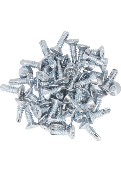 50 Adet Çapraz Kendinden Delmeli Vida 4.8X16MM Karbon Çelik Galvanizli Paslanmaz Matkap Vidaları Ev Düz (Yurt Dışından) fiyatları