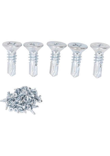 50 Adet Çapraz Kendinden Delmeli Vida 4.8X16MM Karbon Çelik Galvanizli Paslanmaz Matkap Vidaları Ev Düz (Yurt Dışından) modelleri