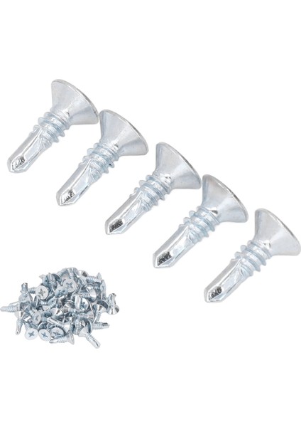 50 Adet Çapraz Kendinden Delmeli Vida 4.8X16MM Karbon Çelik Galvanizli Paslanmaz Matkap Vidaları Ev Düz (Yurt Dışından) indirimleri