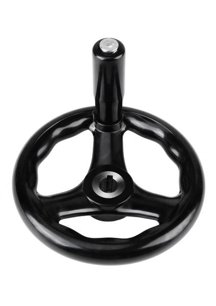 1 Adet 12*125MM Siyah Yuvarlak 3 Kollu El Çarkı Torna Freze Makinesi Için (Yurt Dışından)